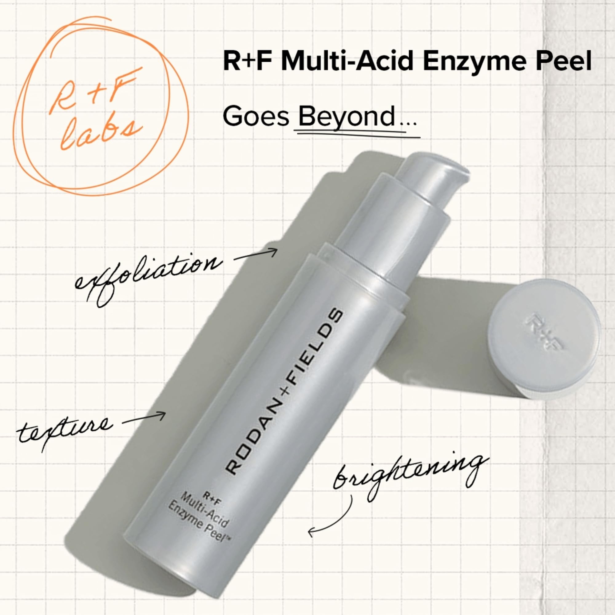 Rodan + Fields Multi-Acid Enzyme Peel | 30 ml | Formulated with Glycolic Acid & Salicylic Acid | Ideal for Uneven Skin Tone | Skin Care | Exfoliating Leave on Face Mask - Image 4