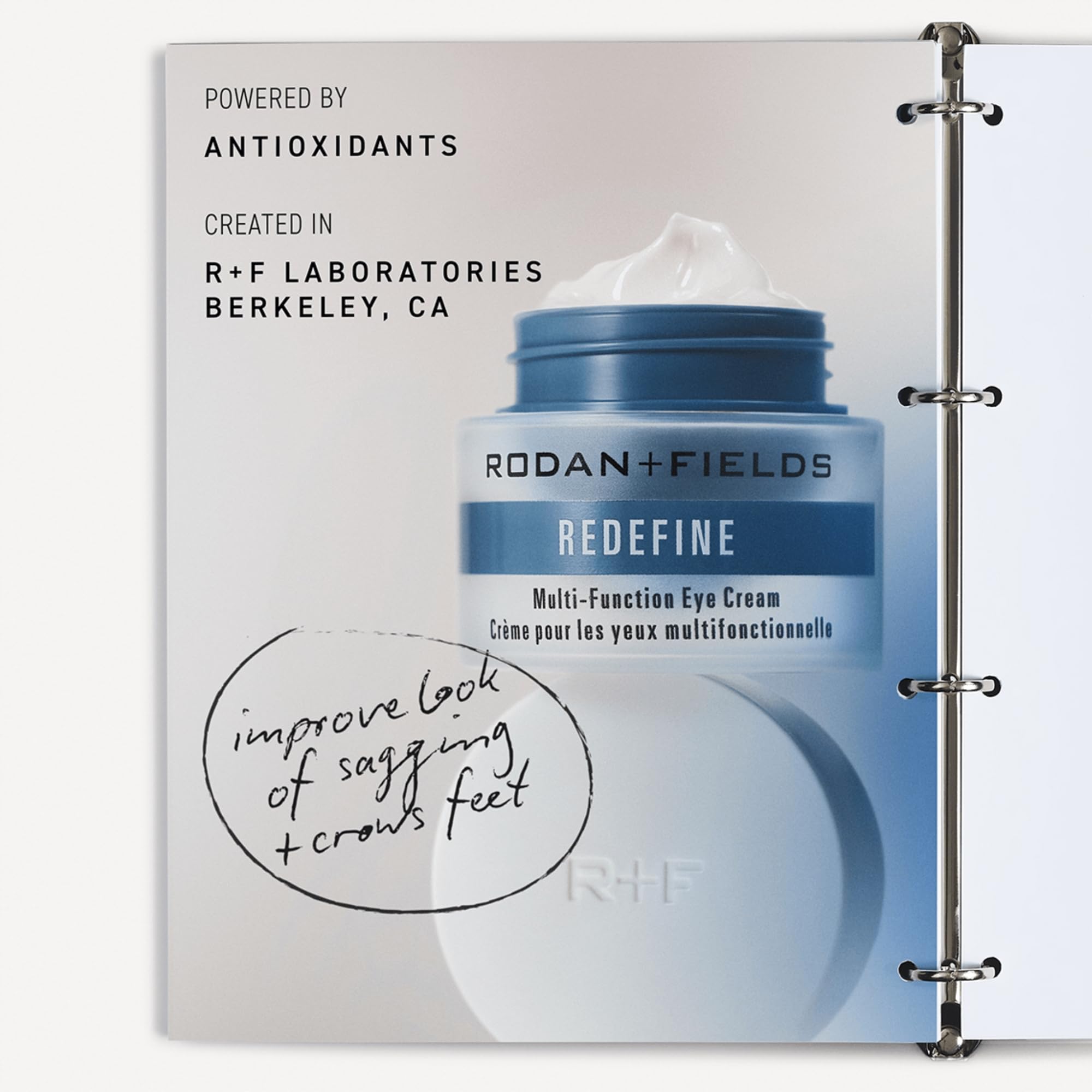 RODAN + FIELDS Redefine Eye Cream | 15 ml | Vitamin C & F Moisturizer for Hydrated, Radiant Eyes | Supports Younger Looking Eyes | Smooths Puffiness - Image 5