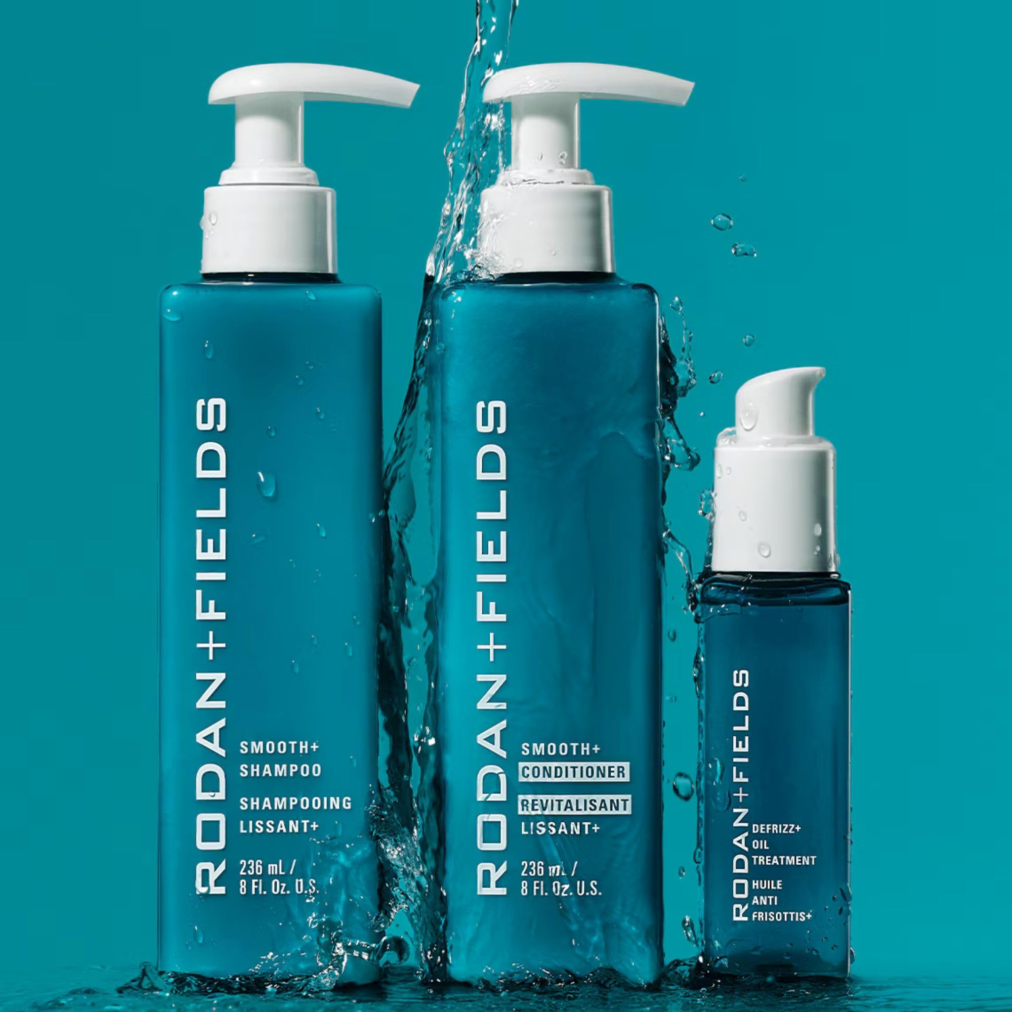 Rodan + Fields Smooth+ Regimen | 3-Step Haircare System with Shampoo, Conditioner & Defrizz+Oil Treatment | Helps Reduce Frizz, Enhance Shine & Improve Manageability for Soft, Smooth Hair - Image 6